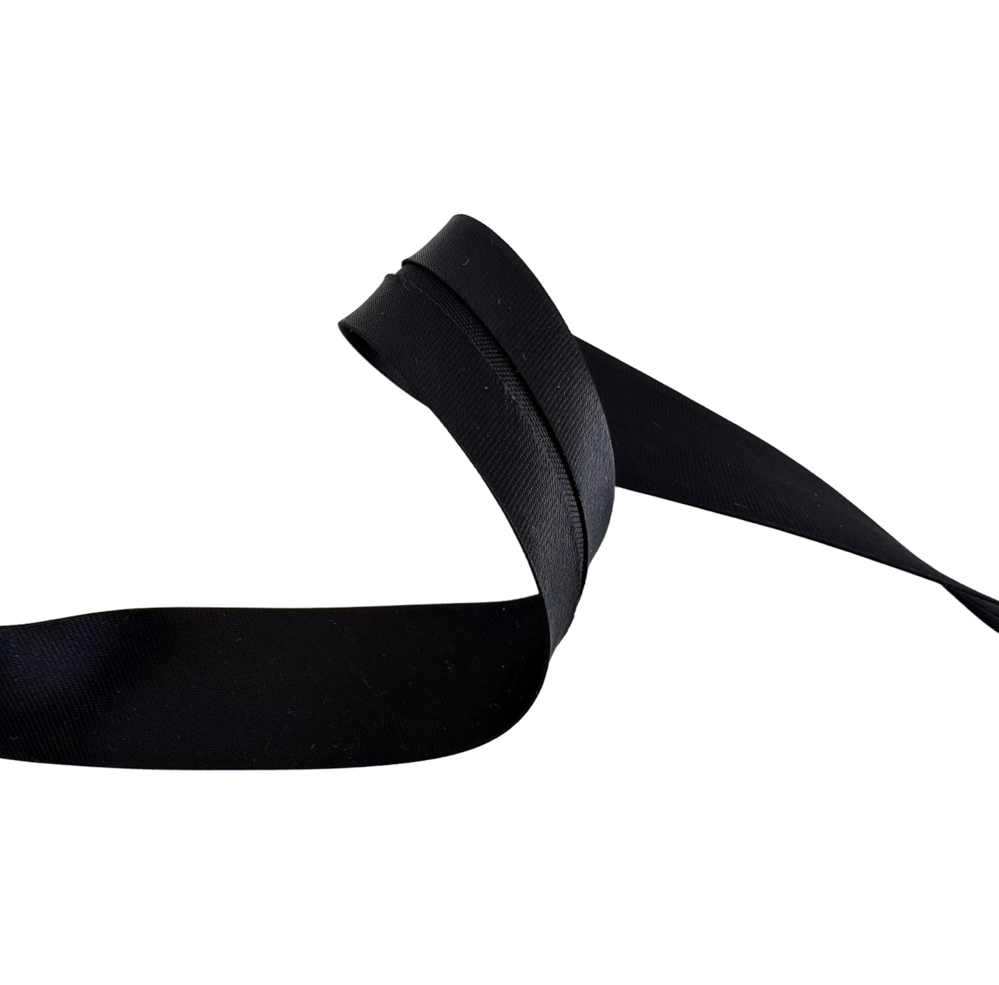 Black Satin Bias Binding 20 mm