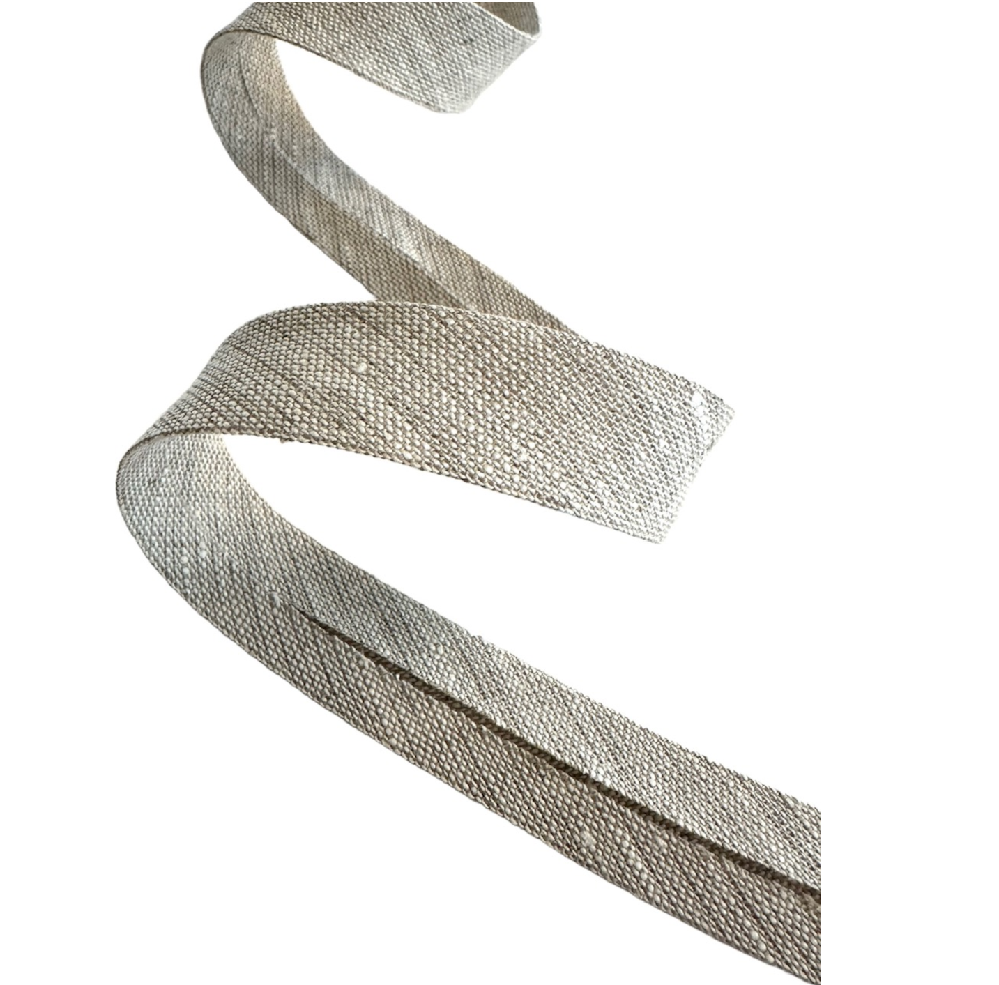 Natural Linen Bias Tape 20mm – Light Color, Eco-Friendly Binding for Sewing