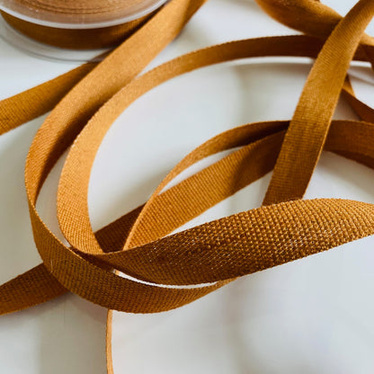 50% linen, 50% cotton ribbon, 15 mm wide
