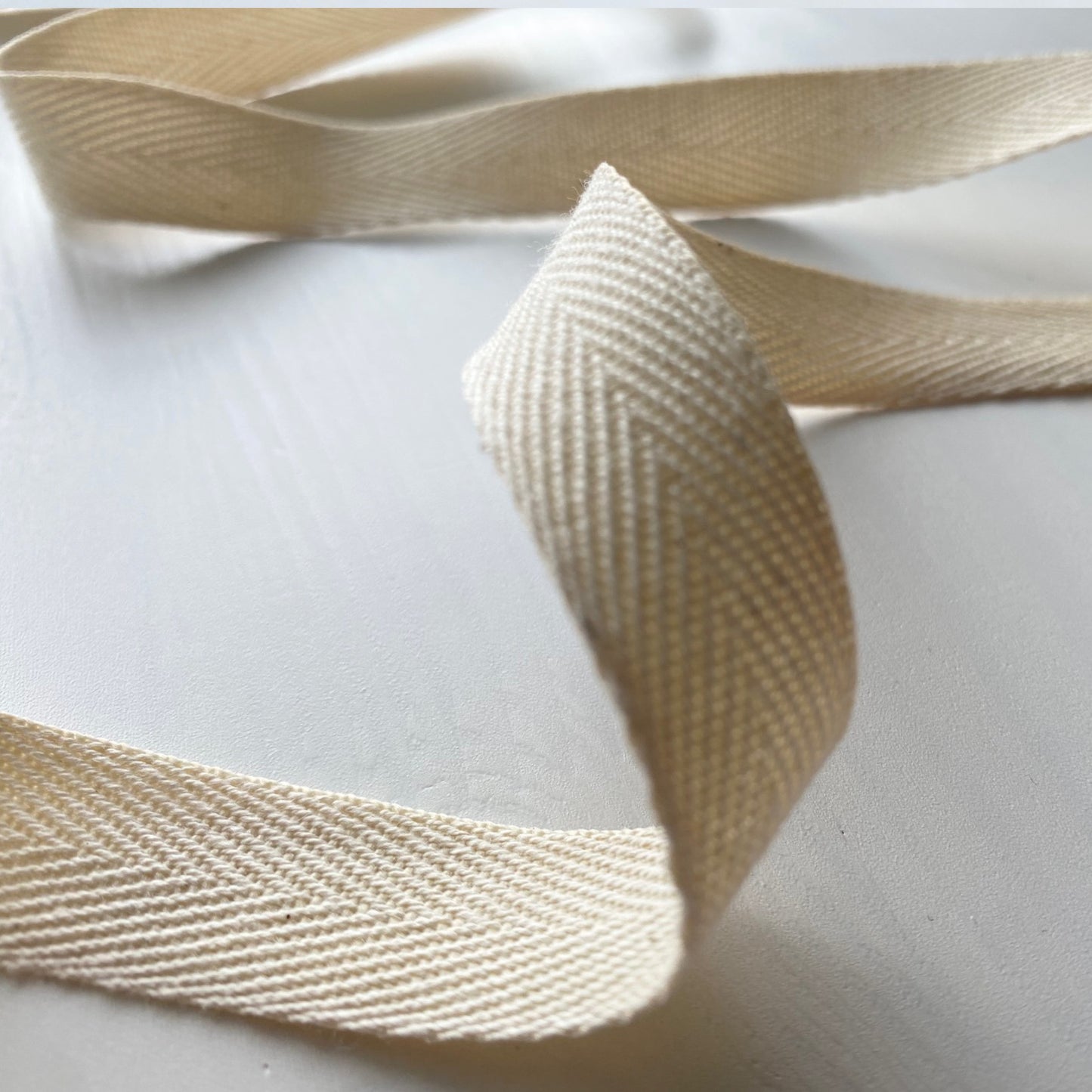 Cotton twill ribbon, 15 mm/0.59 in