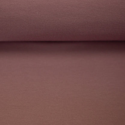 Cotton jersey, plain, dusty rose color,  155 cm wide