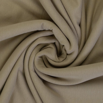 Cotton jersey, dark beige color, 155 cm wide