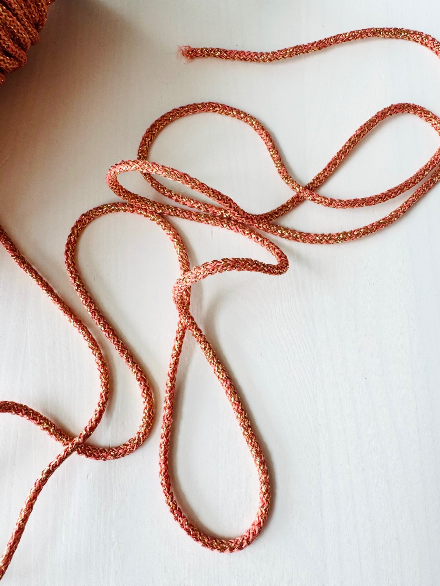 Bronze decorative Metallic Rope - Polyester Cord for DIY, Gift Wrapping, Macrame