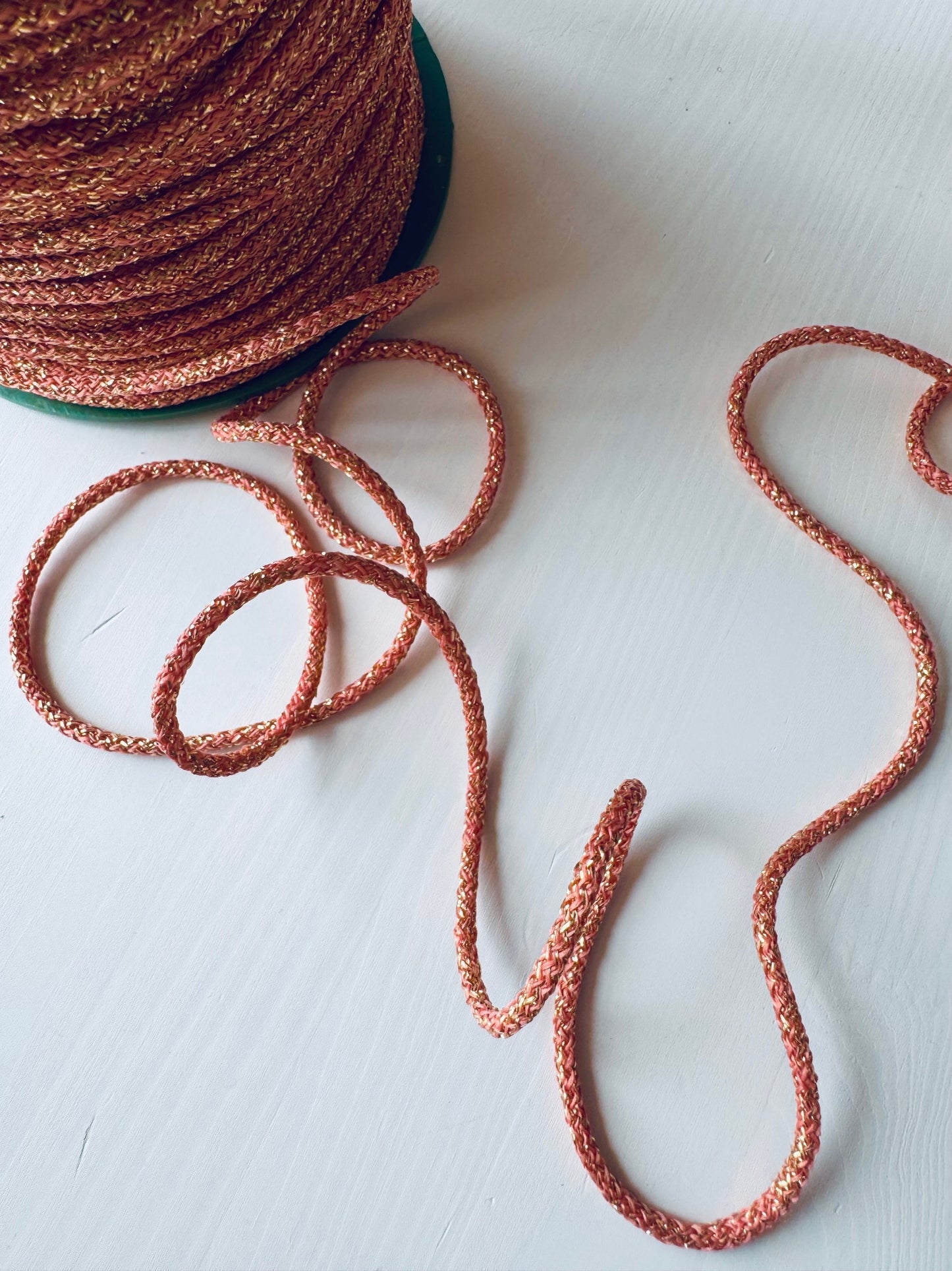 Bronze decorative Metallic Rope - Polyester Cord for DIY, Gift Wrapping, Macrame