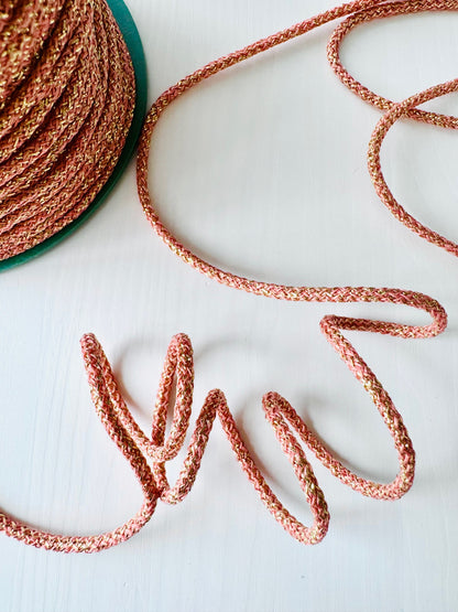 Bronze decorative Metallic Rope - Polyester Cord for DIY, Gift Wrapping, Macrame