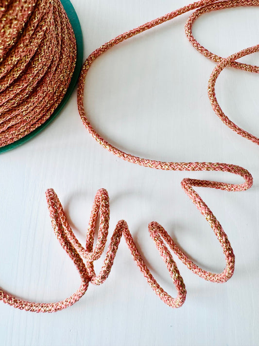 Bronze decorative Metallic Rope - Polyester Cord for DIY, Gift Wrapping, Macrame