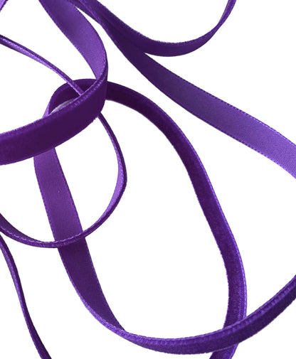 Velvet Ribbon in Pastel Colors 1 mm