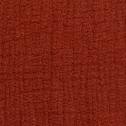 Cotton Muslin Double Gauze, terracota, 130 cm wide