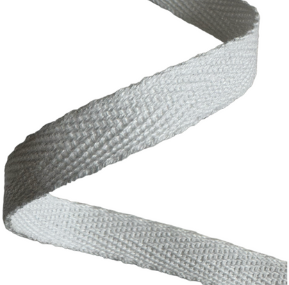 Cotton twill Ribbon 10mm/0.39 in – White & Natural | Eco-Friendly Gift Wrapping & Crafts