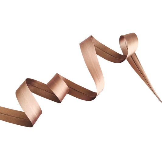 Bronze Satin Bias Binding 20 mm