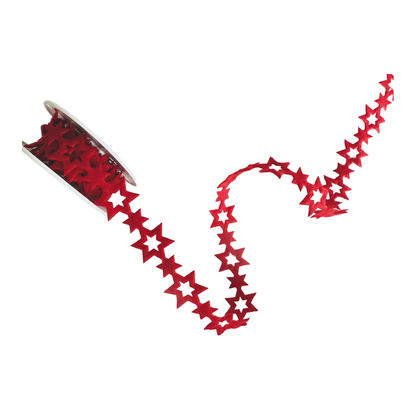 Felt Ribbon with Star Shapes, 2 meters