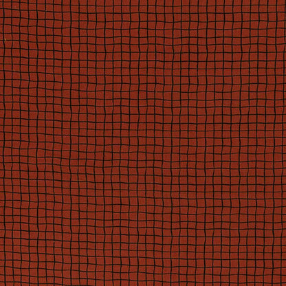 Cotton Muslin Rust Red Checkered – Double Gauze, 135 cm wide