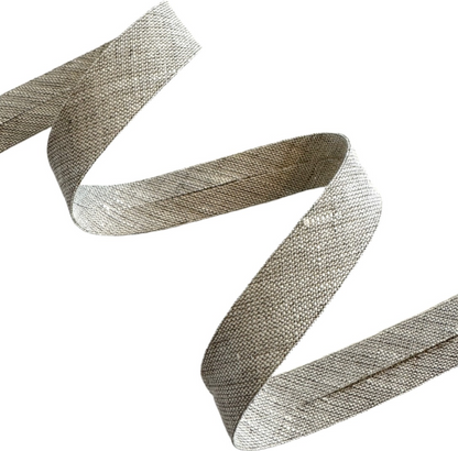 Natural Linen Bias Tape 20mm – Light Color, Eco-Friendly Binding for Sewing