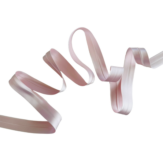 Pastel Pink Satin Bias Binding 20 mm