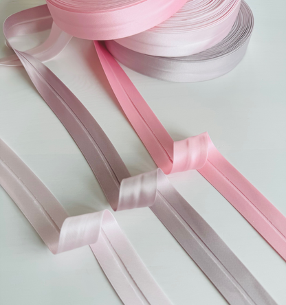 Satin Bias Binding 20 mm – Pink Shades