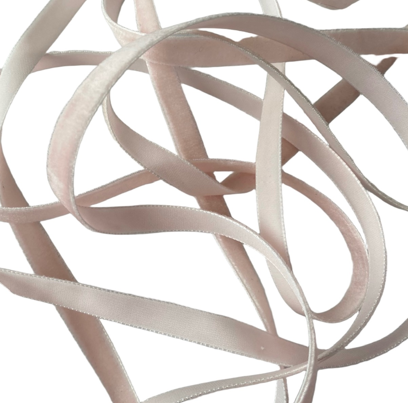 Velvet Ribbon in Pastel Colors 1 mm