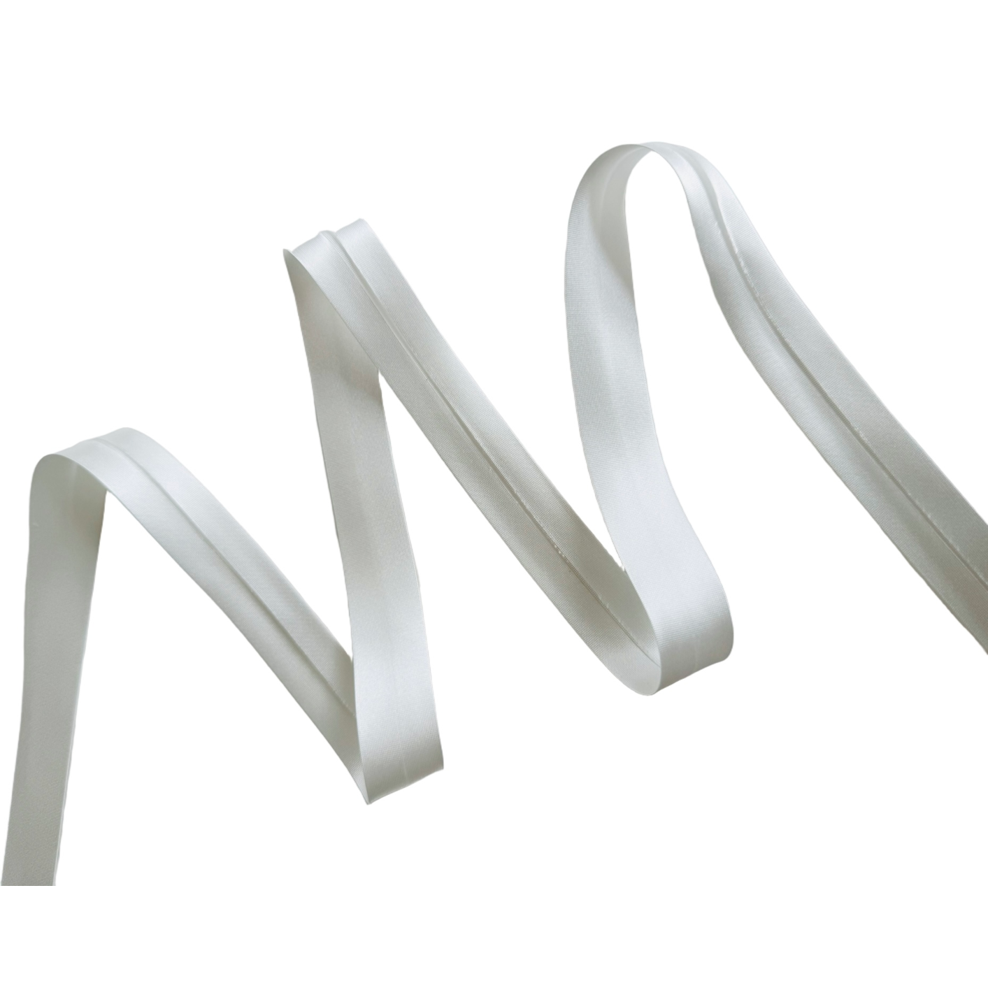 Off White Satin Bias Binding 20 mm